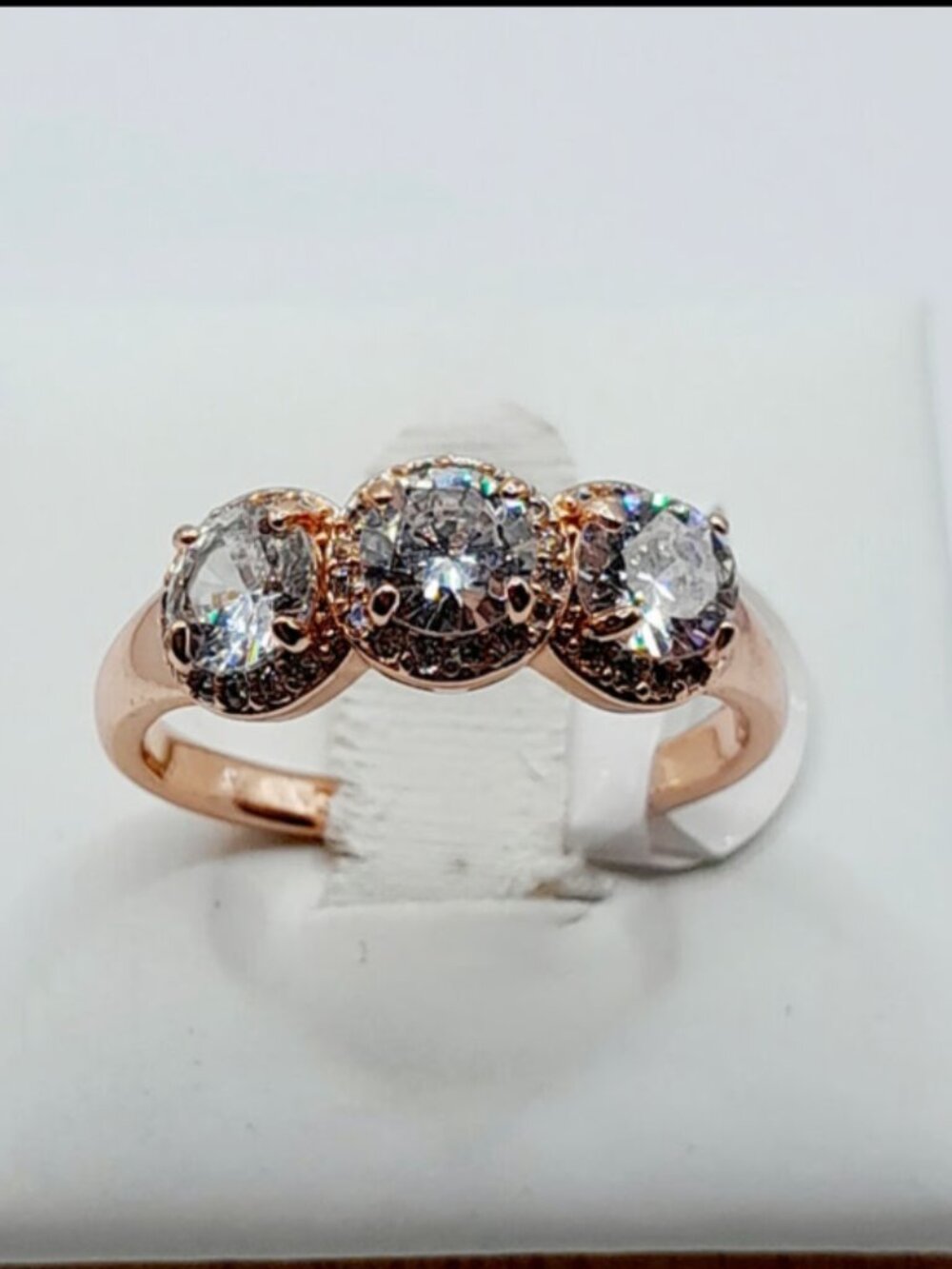 Bomb Party Diamond CZ On Rose Gold Ring